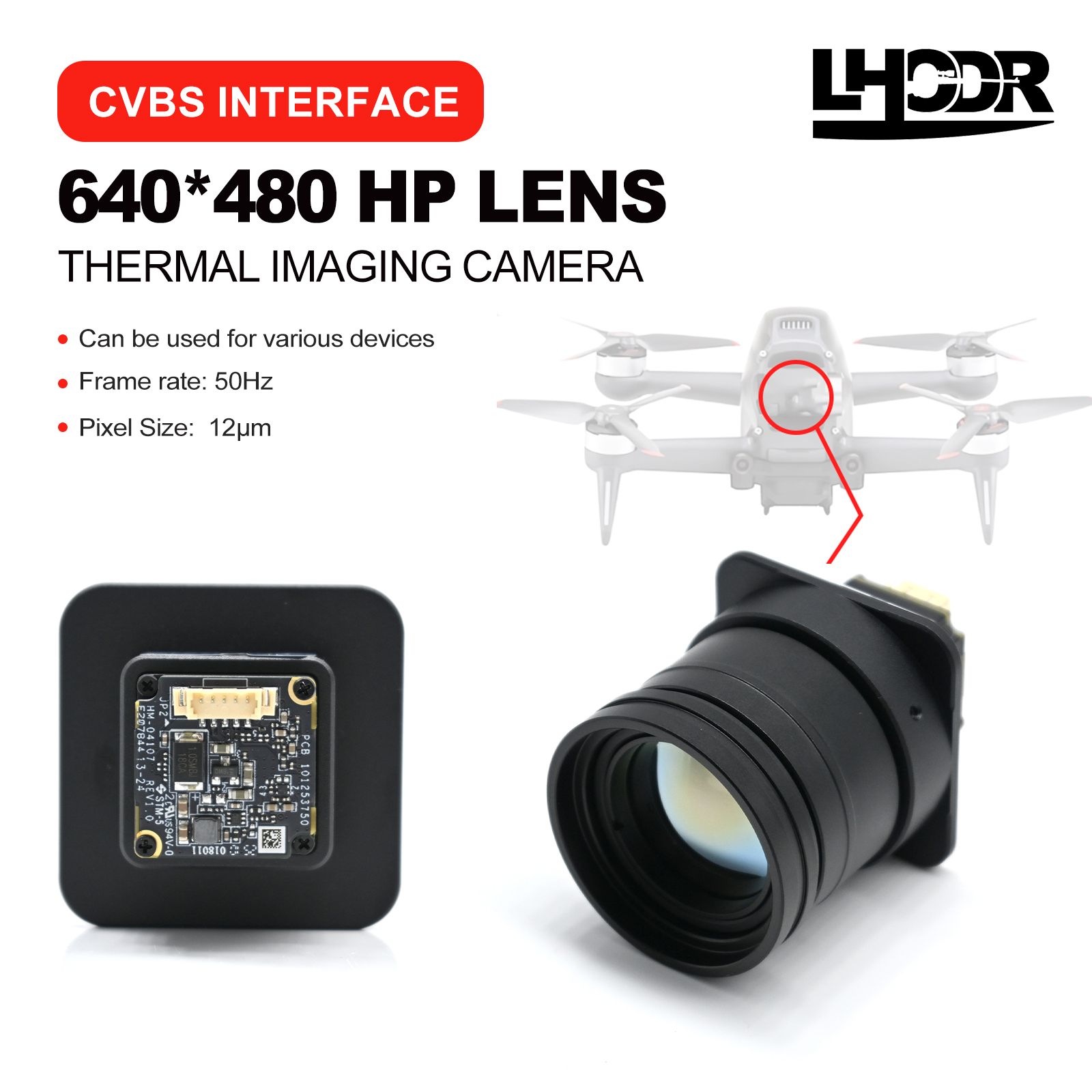 Drone Kit Fpv - 30mm 640x480 pix Drone thermal imaging