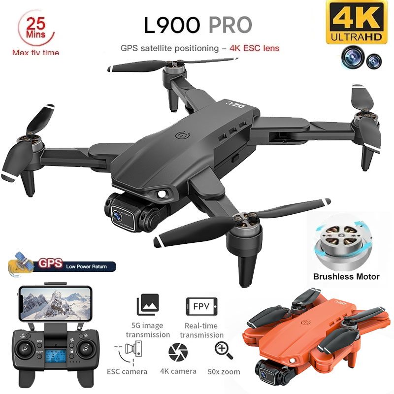 L900 Pro GPS Drone 4K Professi - Drone Kit Professional avaliação e preço