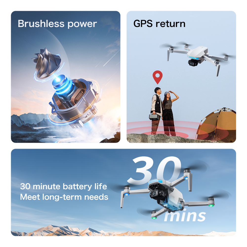S-X1 MAX GPS Drone with 3-Axis - Drone Kit Long Range avaliação e preço