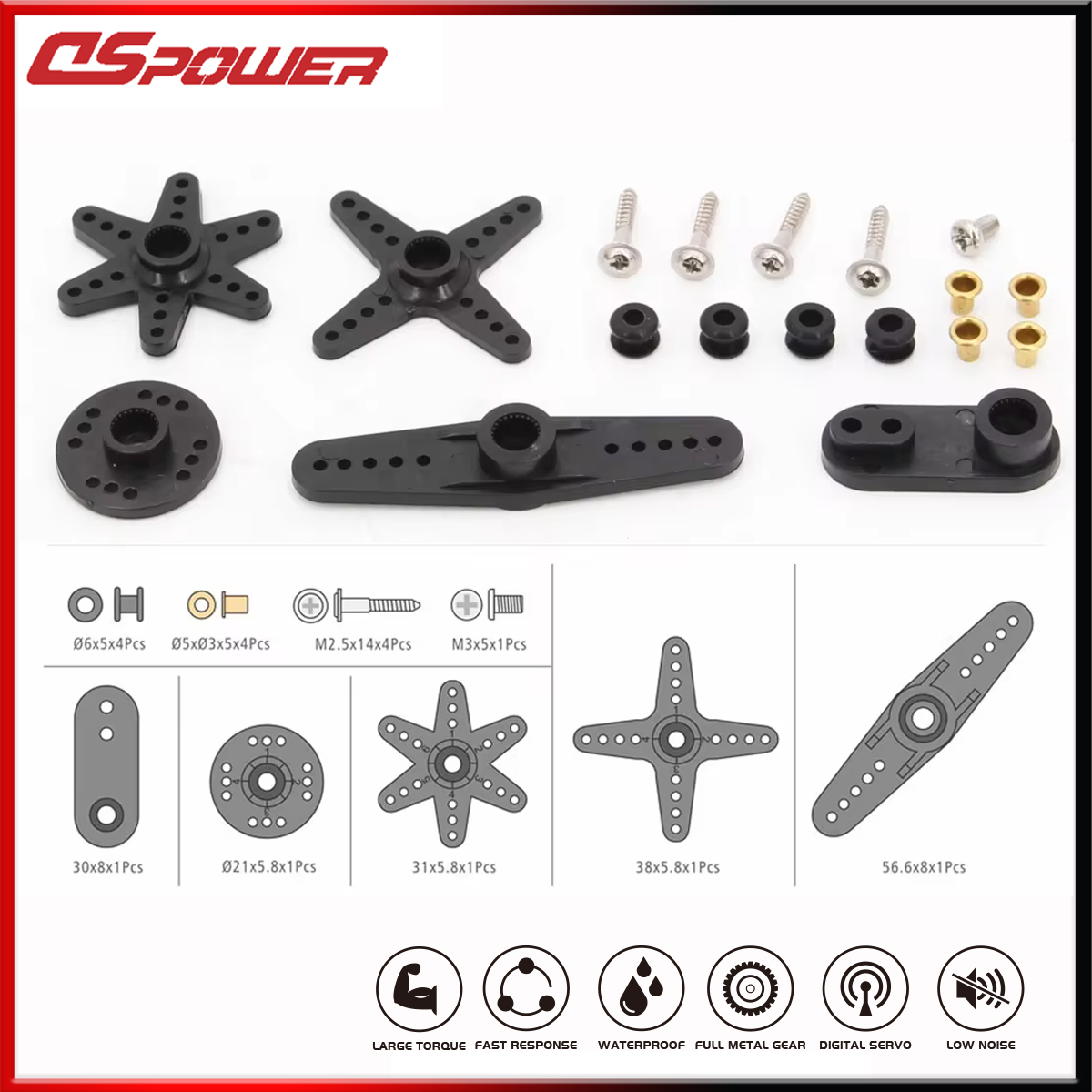 DSpower 25T 28T RC Servo Arm D - Drone Kit Beginner avaliação e preço