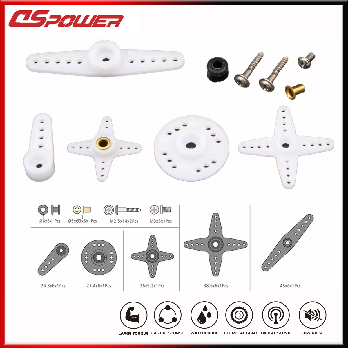DSpower 25T 28T RC Servo Arm D - Drone Kit Beginner avaliação e preço