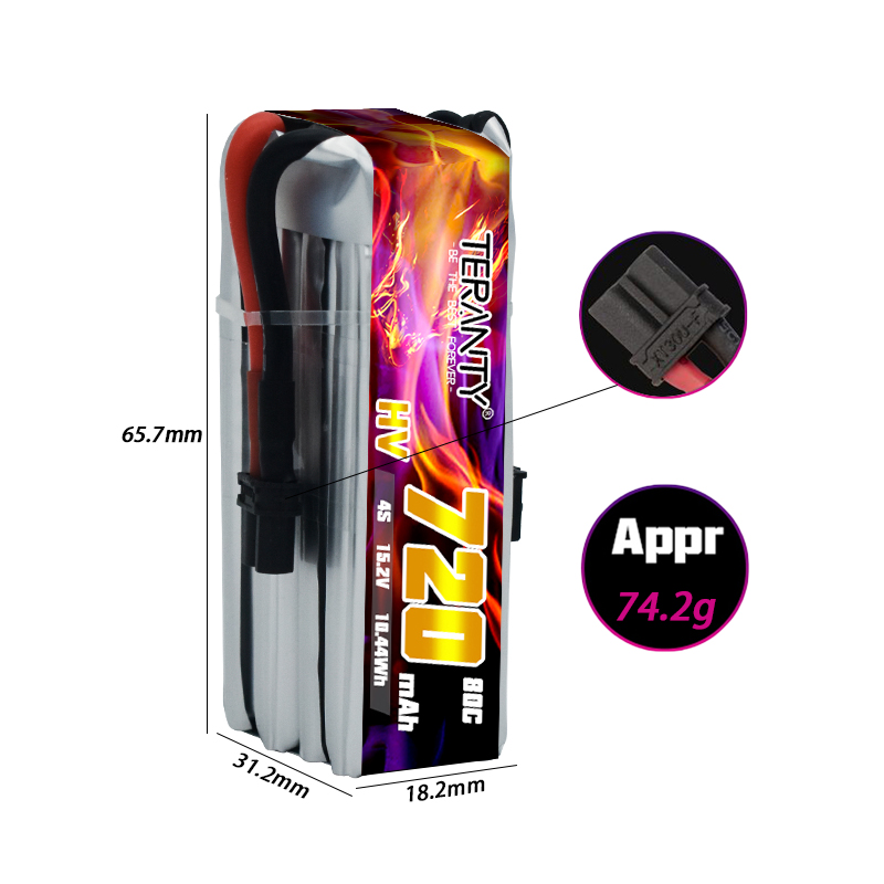 TERANTY 720mAh 4S 15.2V HV Lip - Drone Kit Fpv avaliação e preço