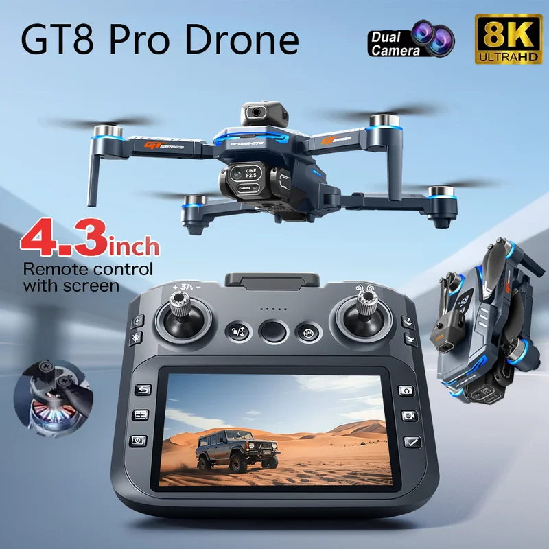 2026 New GT8 Drone GPS 8K Prof - Drone Kit Professional avaliação e preço