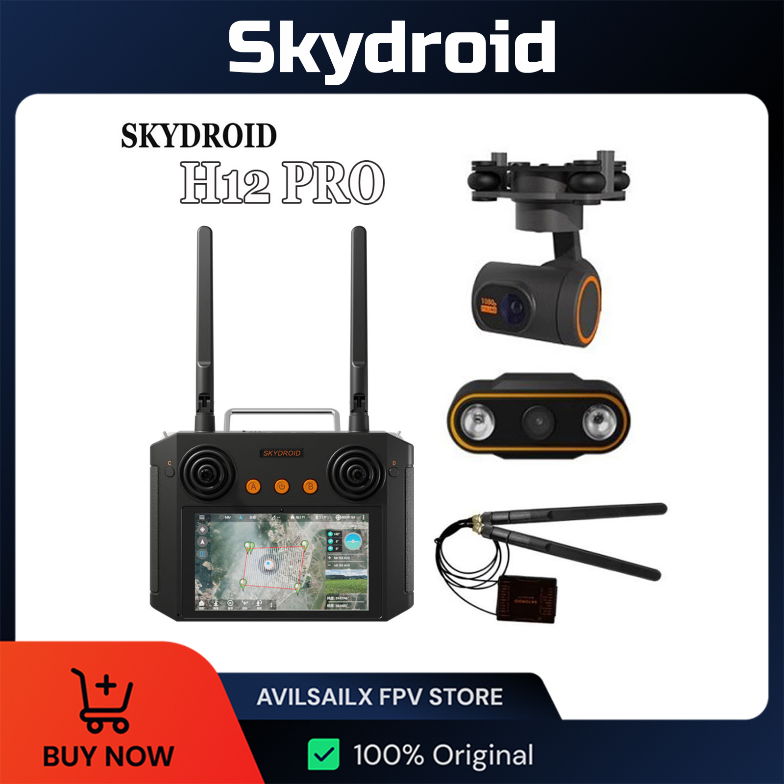 Skydroid H12 PRO Remote Contro - Drone Kit Hexacopter avaliação e preço