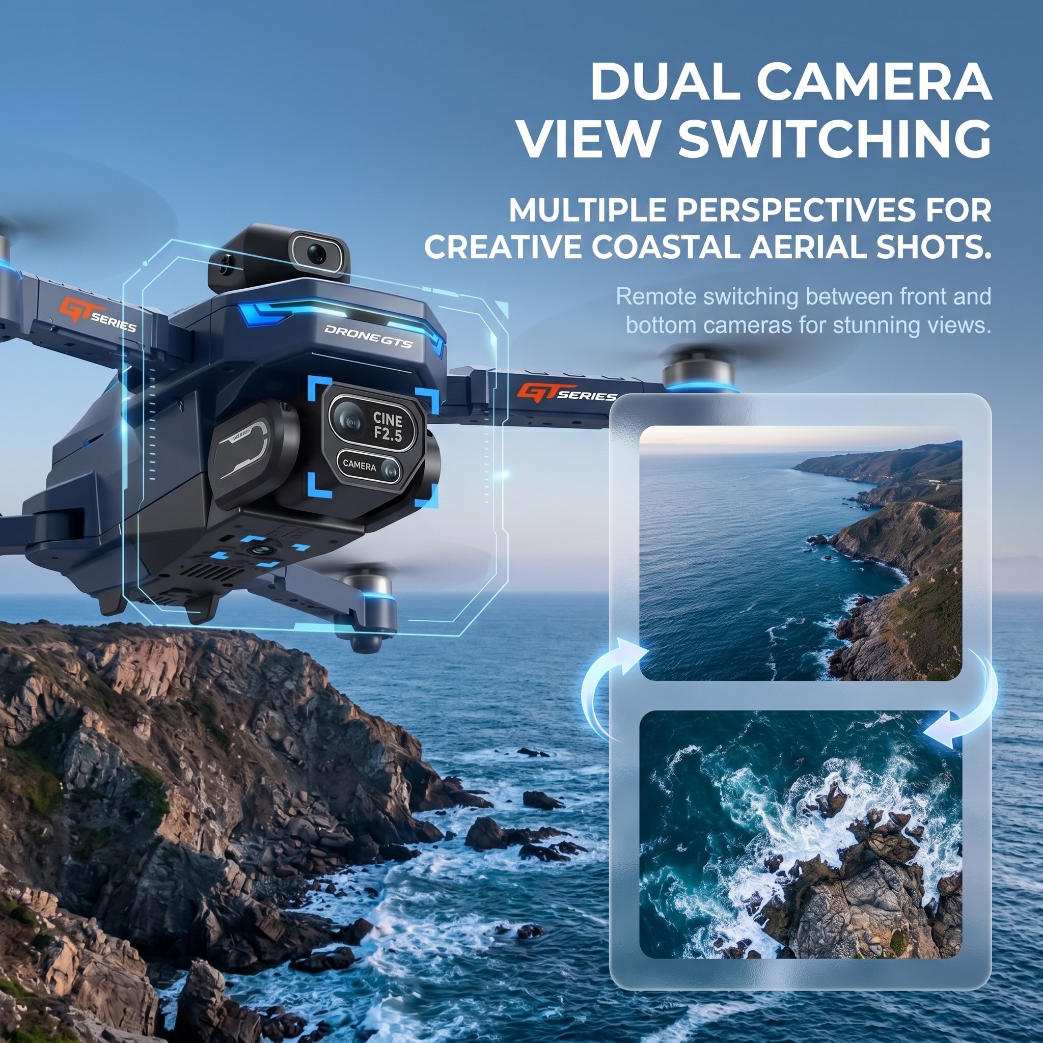 New Drone GT8 8K Professional  - Drone Kit Professional avaliação e preço